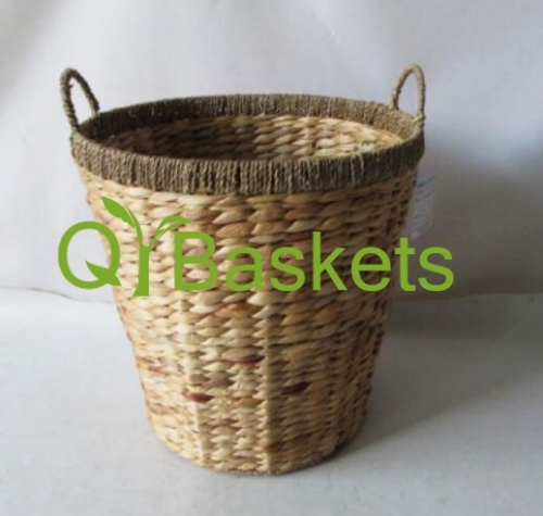 storage basket,laundry basket,fruit basket,made of water hyacinth