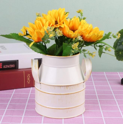 flower pot,metal pot,used for artificial flowers