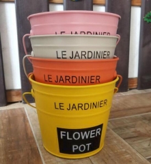 flower pot,metal pot,logo printed available