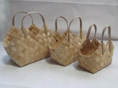 wooden storage basket gift basket