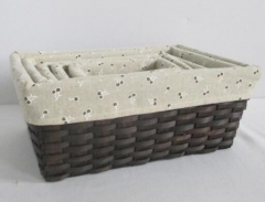 storage basket,wood woven basket,gift basket,fruit basket