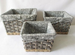 wooden storage basket gift basket