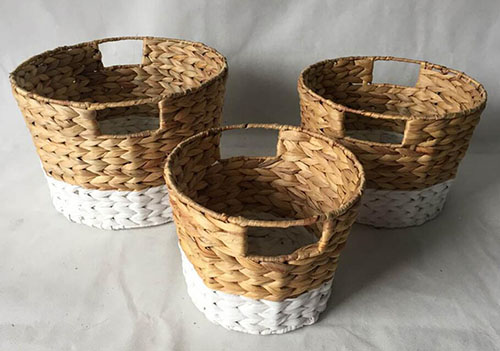 storage basket,gift basket,fruit basket,made of water hyacinth