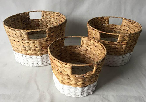 water hyacinth storage basket gift basket fruit basket