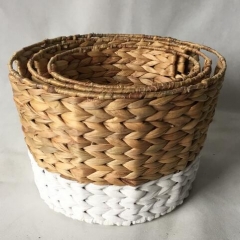 water hyacinth storage basket gift basket fruit basket