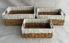 storage basket,gift basket,fruit basket,made of water hyacinth