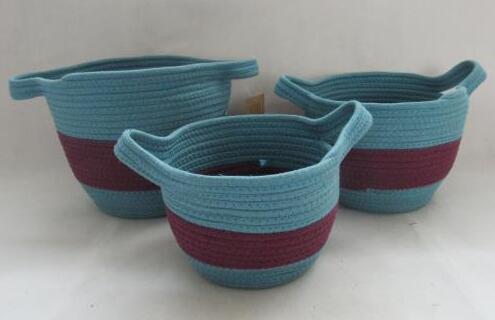 storage basket cotton rope basket