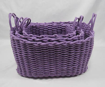 storage basket laundry basket cotton rope basket