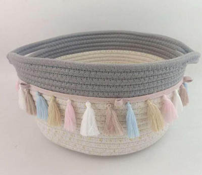 storage basket gift basket cotton rope basket