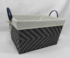 storage basket laundry basket,made of paper rope with liner