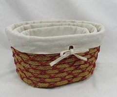 storage basket,gift basket,made of paper rope with metal frame