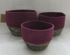 hand woven plant pot