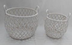 storage basket,gift basket,cotton rope basket with metal frame