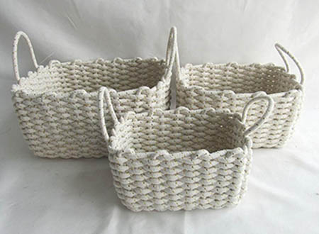 storage basket cotton rope basket