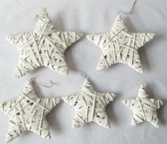 hand woven holiday hanging decoration Christmas decoration garden ornaments
