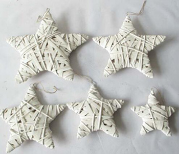 hand woven holiday hanging decoration Christmas decoration garden ornaments