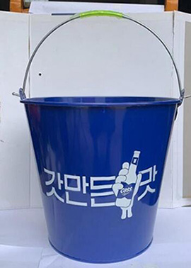 ice bucket,galvanized bucket,3L to 15L mold available,silk logo printed