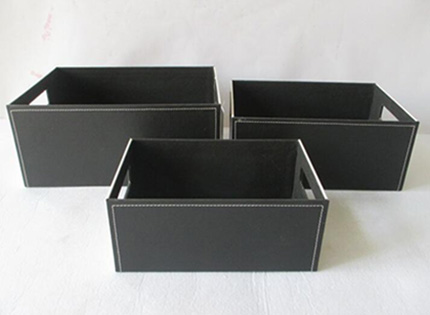 storage basket,gift basket,made of faux leather
