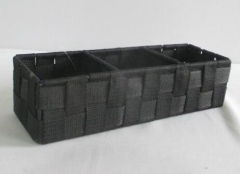 storage basket,made of PP webbing with metal frame