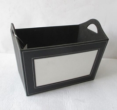 storage basket,gift basket,made of faux leather​​​​​​​
