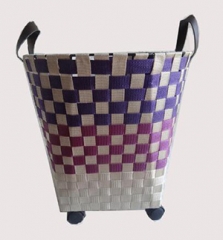 laundry basket,storage basket,laundry cart,made of ,pp webbing basket