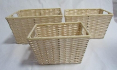 resin hand woven storage basket gift basket