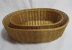 resin hand woven storage basket gift basket