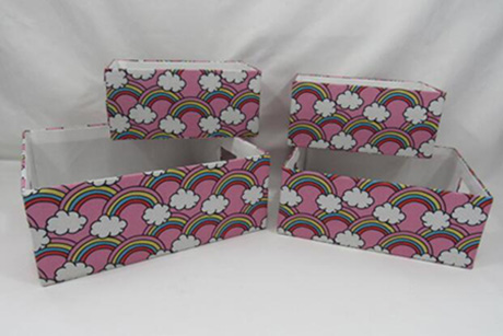 storage basket,gift basket,canvas basket with cardboard,S/4