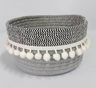 cotton rope storage basket,cotton rope laundry basket