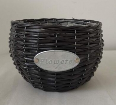 willow flower pot,garden pot,with plastic liner