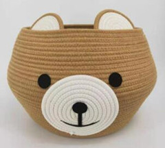 storage basket cotton rope laundry basket