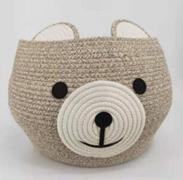 storage basket cotton rope laundry basket