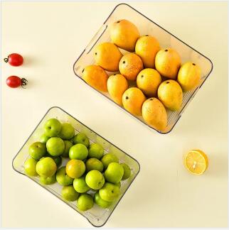 Super clear refrigerator food storage container storage bins