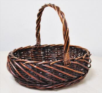 willow storage basket gift basket fruit basket