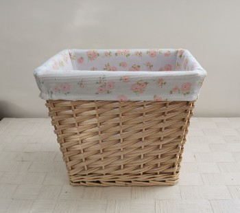 willow storage basket gift basket with liner