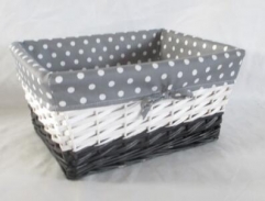 willow storage basket gift basket with liner