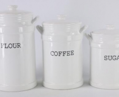 ceramic coffee jar