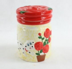 ceramic candy jars ceramic spice jars with bamboo lid