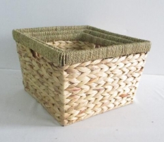 storage basket gift basket fruit basket made of water hyacinth